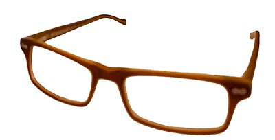 #ad Lucky Brand Mens Ophthalmic Rectangle Plastic Frame Jacob Caramel Brown 47mm