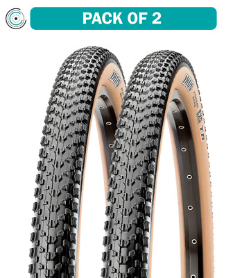 #ad 2 Pack Maxxis Ikon Tire 26 x 2.2 Tubeless Folding Black Dark Tan Dual EXO $126.00