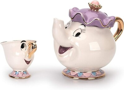 #ad NEW Beauty and The Beast Mrs. Potts Chip Tea Pot amp; Cup set Teapot Mug Pot amp; Cup
