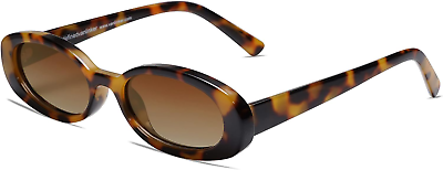 #ad #ad Polarized Retro Oval Sunglasses for Women and Men Small 90S Style VL9580