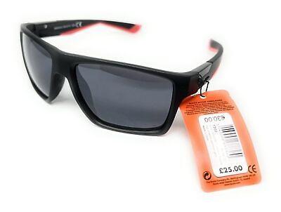 #ad Men#x27;s Active Sunglasses Black Sports Style Red Arms Boots 120J