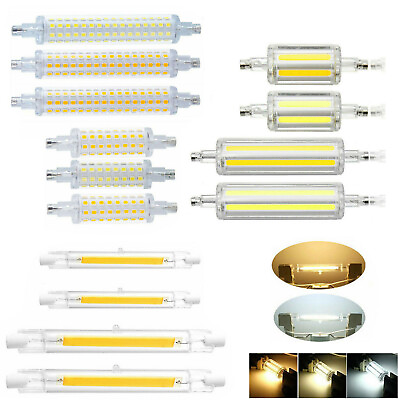 #ad R7S LED Light Bulb 78mm 118mm COB SMD 6W 12W 16W 25W J78 J118 Glass Tube Lamp RD $9.71