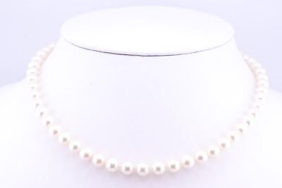 #ad Mikimoto 8mm Pearl 18k Necklace with Box and Paperwork $4500 in 1997