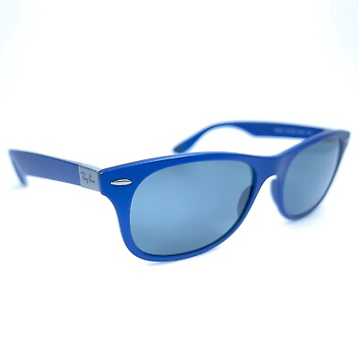 #ad Ray Ban Liteforce RB 4207 6015 8G Matte Blue Sunglasses Grey Custom Lenses Italy