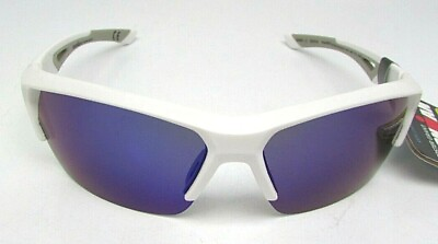#ad Foster Grant IronMan INTERFERENCE WHITE Polarized Sunglasses NEW See Description