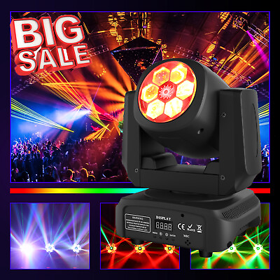 #ad UKing 120W RGBW Bee Eye Moving Head LED Stage Light Laser Projector DMX DJ Disco