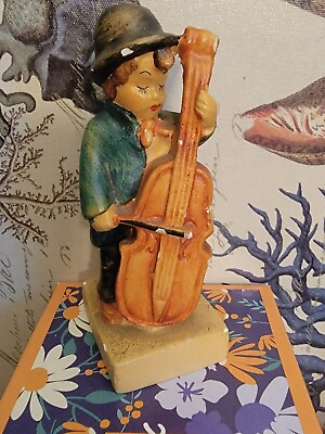 #ad Hummel Like Figurine Sweet Music Boy with Cello