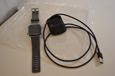#ad Fitbit Watch amp; Charger Gray Aerospace Grade Water Resistant 50M Aluminum Cas