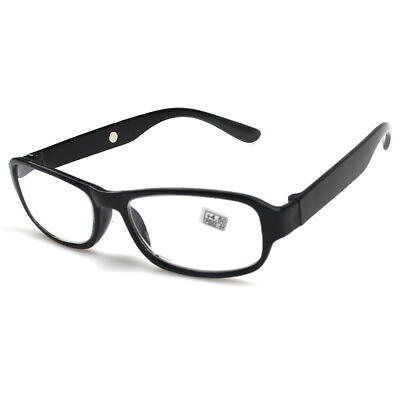 #ad Reading Glasses 4.5 5.0 5.5 6.0 Optical Lens Black Red Plastic Frame Reader