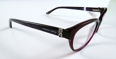 #ad Adriano Franco Designer Glasses Frames #503 Plum Size 135 53 16
