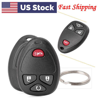 #ad 2pcs Keyless Alarm Remote Key Fob Control Replacement For Chevrolet GMC