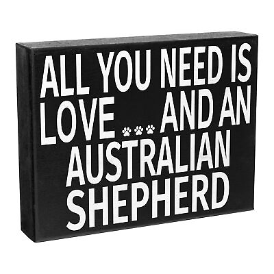 #ad Love and an Australian Shepherd Australian Shepherd Mom Gifts Decor Sign