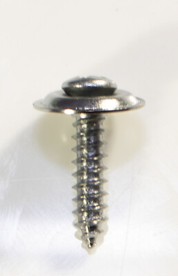 #ad Gm chrome Philips head trim screw 8 X 3 4quot; #6 head with 1 2quot; loose washer