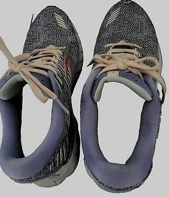 #ad Brooks Adrenaline GTS 19 women#x27;s running shoe Size 9.5 Used Blue white peach