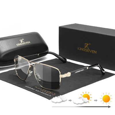 #ad KINGSEVEN Unisex Polarized Sunglasses New Design 2024 Auto Reset Framework New