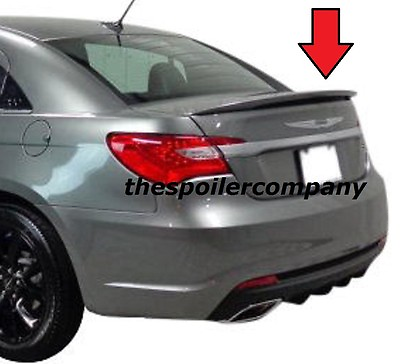 #ad UN PAINTED GREY PRIMER FINISH LARGE REAR LIP SPOILER FOR 2011 2014 CHRYSLER 200