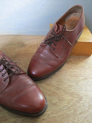 #ad Salvatore Ferragamo brown pebble leather oxfords blucher dress shoes 10.5EE