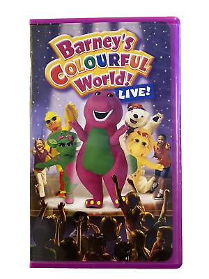 #ad Barney Colorful World Live VHS 2004 RARE VINTAGE