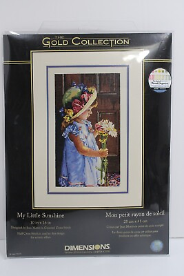 #ad Cross Stitch Kit MY LITTLE SUNSHINE Dimensions Gold Collection #35259 10quot;x16quot;