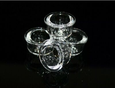 #ad 4 GLASS REPLACEMENT BOWLS for SILICONE PIPES Bowl
