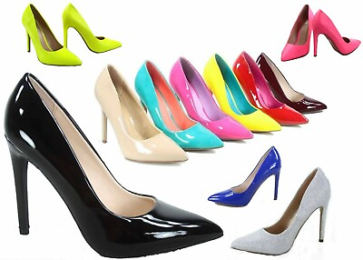 #ad NEW Womens 19 color Pointy Toe Stiletto High Heel Dress Pump Shoes Size 5.5 11 $26.99