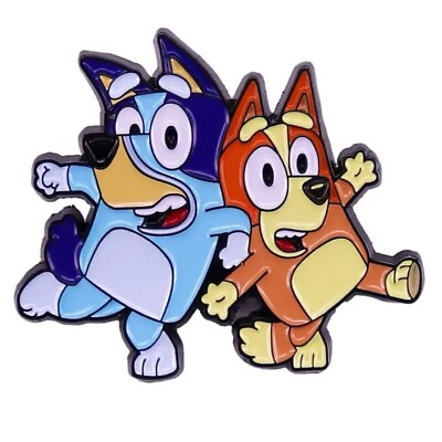 #ad New Bluey Pin Cartoon Bluey Dog