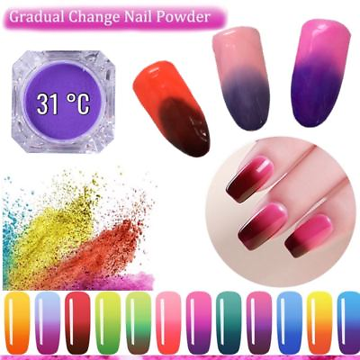 #ad Thermochromic Pigment Thermal Colours Change Temperature Nails Powder 31 degree