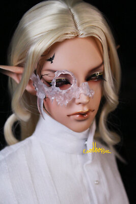 #ad 1 3SDamp;Uncle BJD Half Devil Mask PUNK Eyeglass Frame Vampire Transparent Special
