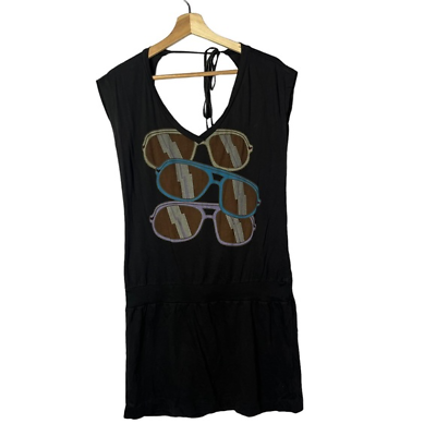 #ad Drifter Gray Aviator Sunglasses Tank Mini Dress L