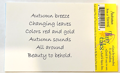 #ad My Mind#x27;s Eye Tiny Tales Autumn Cardstock Sayings 3quot; x 5quot;