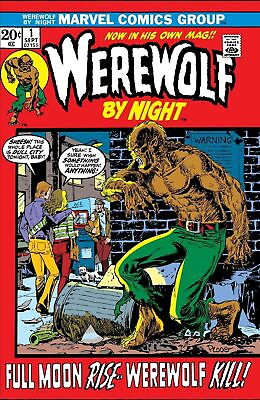 #ad quot; WEREWOLF BY NIGHT #1 COMIC BOOK COVER quot; POSTER No.1
