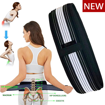 #ad Sacroiliac SI Joint Hip Belt Lower Back Lumbar Support Brace for Men and Women