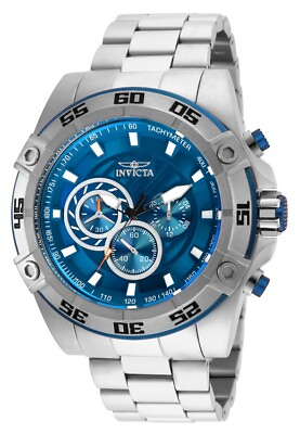 #ad Invicta Speedway Chronograph Blue Dial Men#x27;s Watch 25534