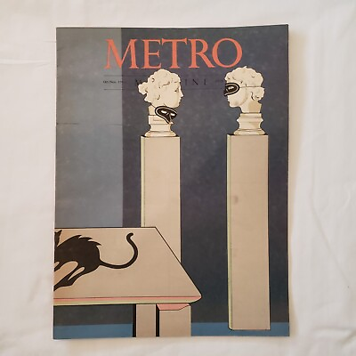 #ad Vtg METRO Magazine October November 1982 Photo Metro Inside Signed Michael Kenna