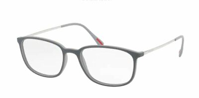 #ad PRADA LINEA ROSSA PS 03HV VIM1O1 Grey Rectangle Men#x27;s 55 mm Eyeglasses