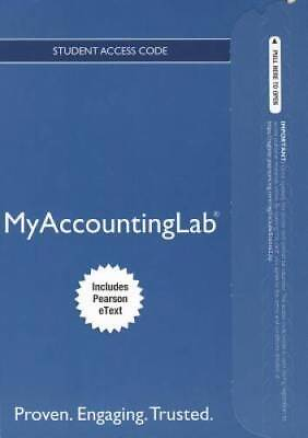 #ad NEW MyAccountingLab with Pearson eText Access Card for Financi VERY GOOD
