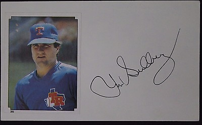 #ad JIM SUNDBERG Texas Rangers Royals Brewers Cubs Autograph 3x Index Card 16H $10.99