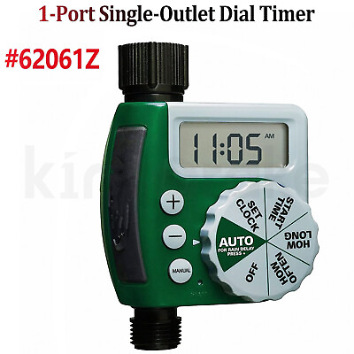 #ad #62061Z 1 Port Single Outlet Dial Timer Programmable Weatherproof Free Shipping