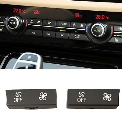 #ad 2pcs AC Button Climate Control Button Fan Speed Button for BMW 5 6 7 F10 F11 F01