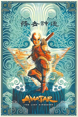 #ad Avatar The Last Airbender Anime Poster Wall Manga Print