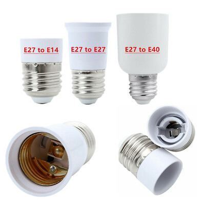#ad 4x Bulb Base Adapter Light Socket Adapter E27 to E40 E27 to E14 E27 BaseSocket