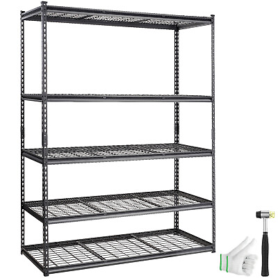 #ad VEVOR Storage Shelving Unit Garage Storage Rack 5 Tier Adjustable 2000 lbs Load
