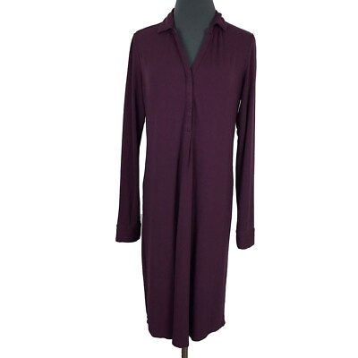 #ad J. Jill Sheath Dress S Purple Stretch Rayon Knee Length 36x37