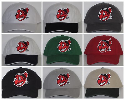 #ad Cleveland Indians Polo Style Cap ⚾Hat ⚾CLASSIC MLB PATCH LOGO ⚾13 HOT COLORS⚾NEW