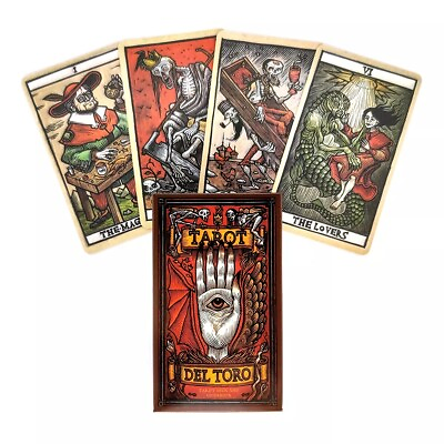 #ad 2021 New Del Toro Tarot Oracle Deck Games 78 Cards Magic Fate Divination English