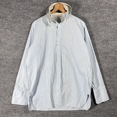 #ad VINTAGE 20s 30s Arrow Dress Shirt 16 Band Collarless Detachable Collar Antique