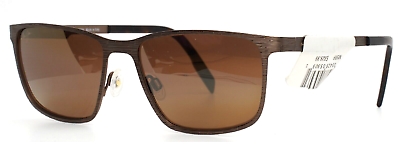 #ad MAUI JIM Cut Mountian MJ532 22 Bronze Mens Rectangle Polarized Sunglasses
