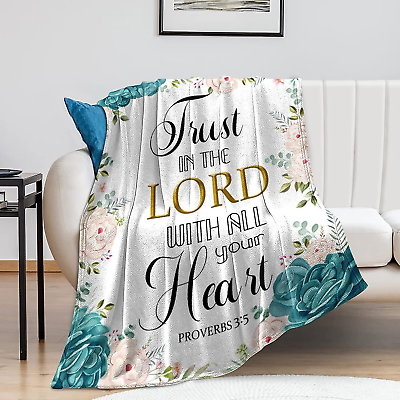 #ad Bible Verse Scripture Prayer Throw Blanket Soft Flannel Healing Blanket 50quot;X40quot;