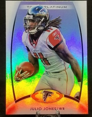 #ad Julio Jones 2012 Topps Platinum Atlanta Falcons NFL Football #12 Sports Cards