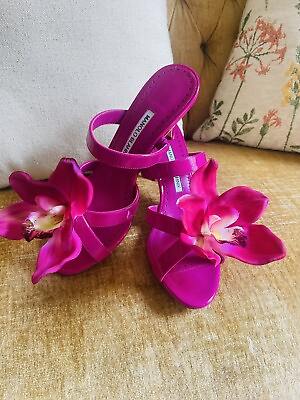 #ad Manolo Blahnik US 8 Unique Orchid Style